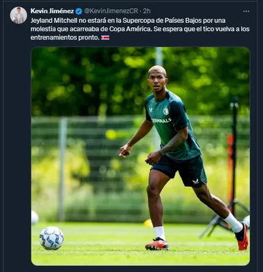 Kevin Jiménez en su cuenta oficial de X. 