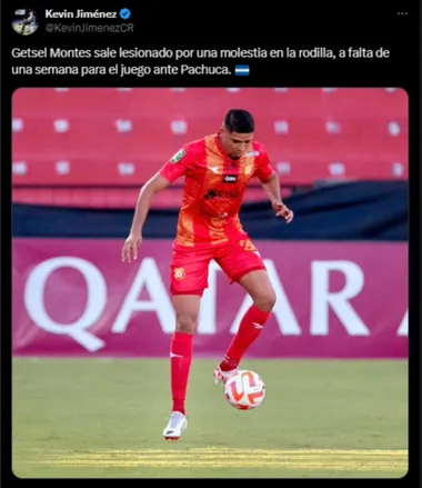 Getsel Montes se lesionó la rodilla en el último juego de Herediano. (