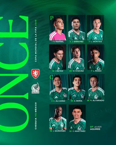 Este es el once de México para cerrar la fase de grupos contra Chequia. (