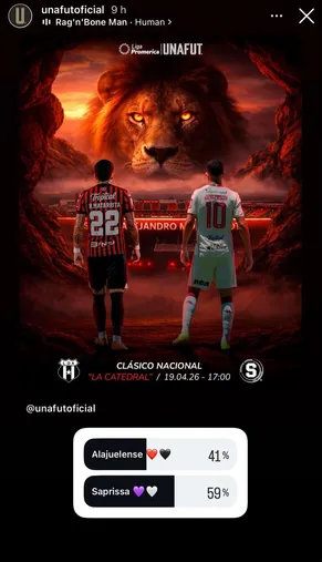 La encuesta de Unafut no deja dudas. (Instagram)