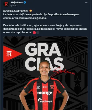 El mercado de fichajes sigue moviéndose en Costa Rica y ahora en Alajuelense fue el turno de despedir a una figura. 