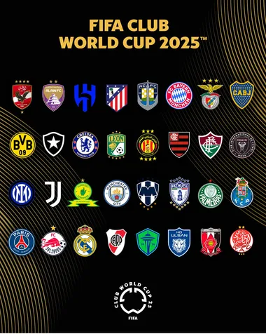 Los equipos momentáneamente clasificados al Mundial de Clubes 2025.