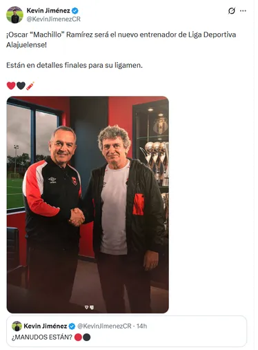 Kevin Jiménez ya confirmó el regreso del Macho.