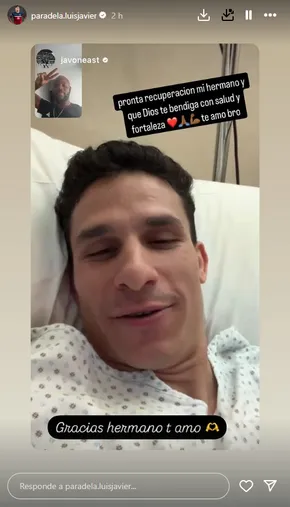 Y la respuesta de Luis: "Gracias hermano, te amo".