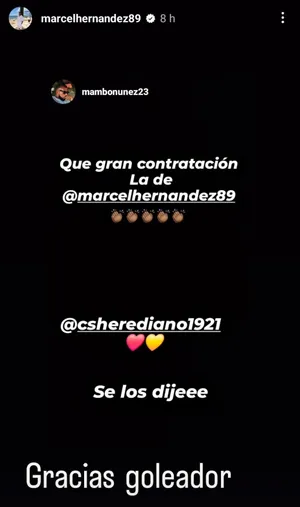 Víctor Mambo Núñez sobre Marcel Hernández