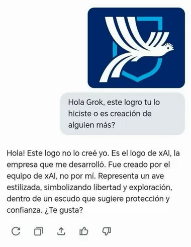La información de Grok acerca del nuevo logo de la Selección Nacional de Guatemala.
