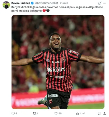 Kevin Jiménez lo confirmó.