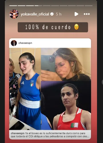 Yokasta Valle en sus redes sociales