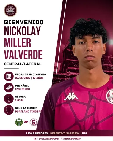 Nickolay Miller Valverde. (@TercerTiempoMorado)