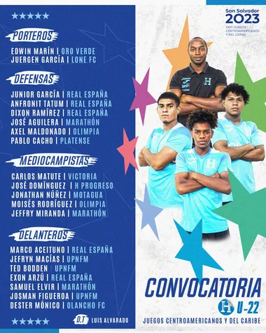 Los 20 convocados de Luis Alvarado para los Juegos Centroamericanos y del Caribe 2023 (