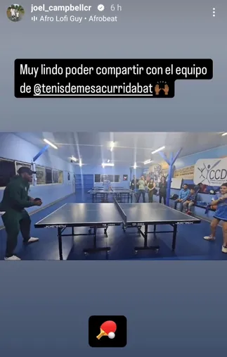 Joel Campbell a través de sus redes sociales