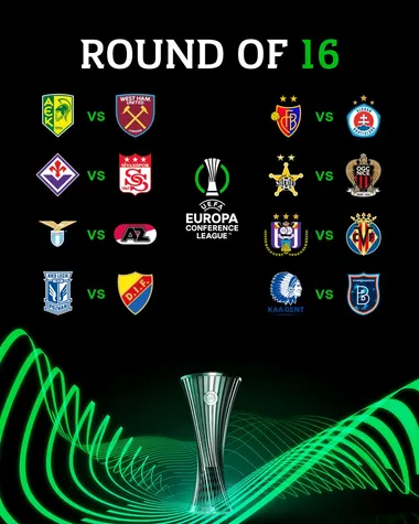 Los octavos de final de la UEFA Conference League (
