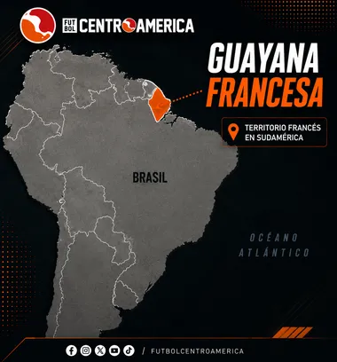 La Guayana Francesa es un territorio francés de ultramar.