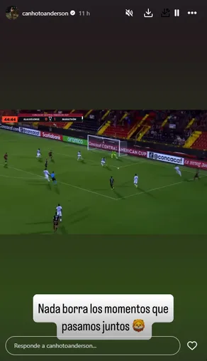 Esto subió Canhoto a Instagram antes de presumir sus goles. (Instagram)