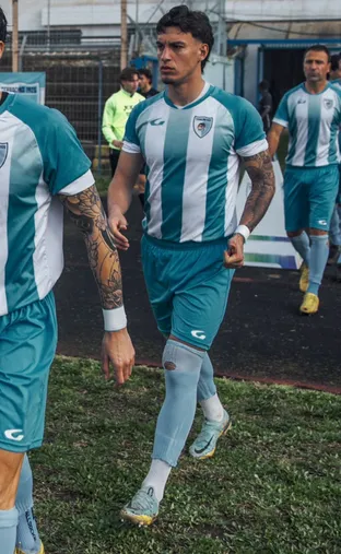 Valerio Marinacci previo a un juego con el Terracina en Italia