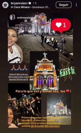Andrea Salas - Esposa de Keylor Navas en sus redes sociales 