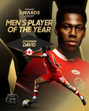 Jonathan David fue elegido el mejor jugador de Concacaf. (
