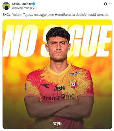 Kevin Jiménez confirmó su salida de Herediano (