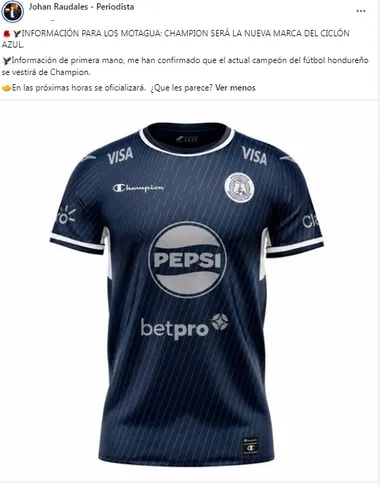 Johan Raudales, periodista hondureño. va confirmando la llegada de la marca.