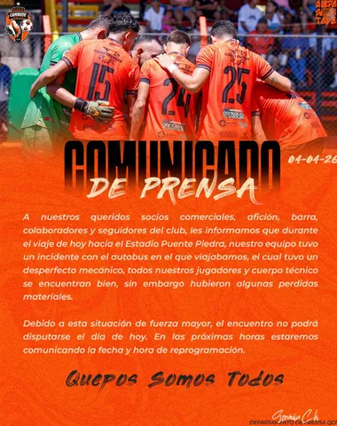 El club confirmó las pérdidas materiales (Quepos Cambute).
