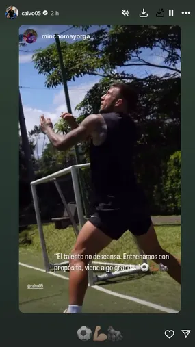 "Se viene algo grande". Así lo confirmó Francisco Calvo. (Instagram)