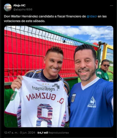 La publicación que complica al oficialismo en Alajuelense. (
