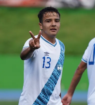 Selvin Sagastume celebra el gol que le anotó a la Sub-23 de Honduras en un amistoso celebrado el 25 de septiembre. (