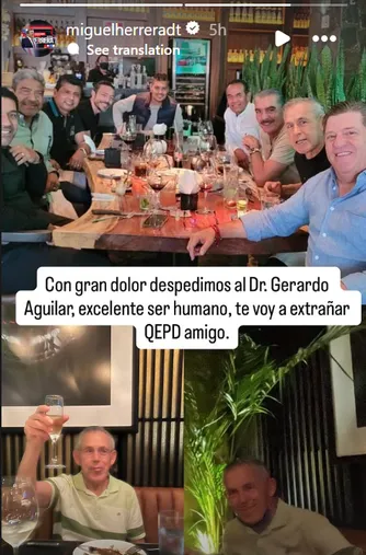 Piojo Herrera despidió a su amigo (Instagram).