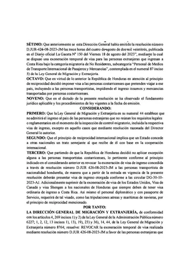 Las nuevas regulaciones para ingresar a Costa Rica.