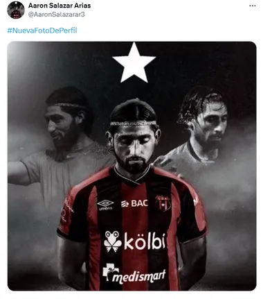 La increíble foto de perfil que puso Aarón Salazar. (x.com)