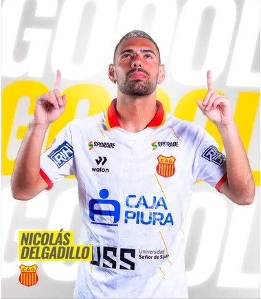 Delgadillo es jugador del Grau de Perú (Club Atlético Grau).