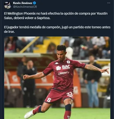 Kevin Jiménez a través de su cuenta de X.