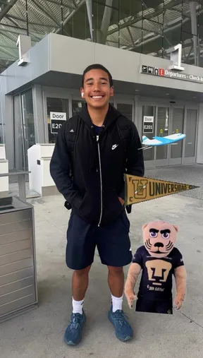 Lucas González llega a Pumas con la emoción a tope. (