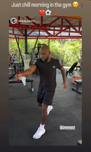 La publicación de Javon East en sus redes sociales.