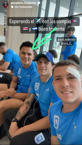 Denil Maldonado, Luis Paradela y Carlos Mora