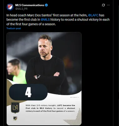 MLS en su cuenta oficial de X