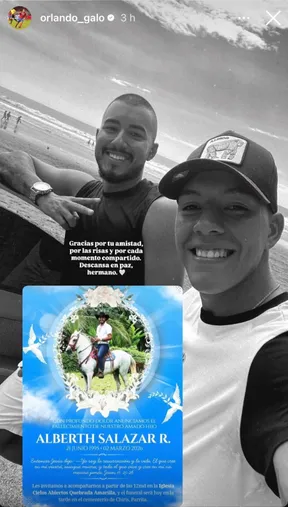 La publicación de Orlando Galo. (