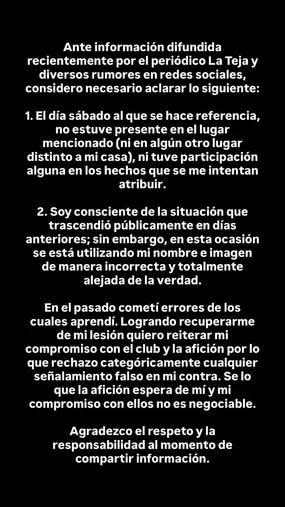 Kenneth Vargas salió a aclararlo todo (Instagram).