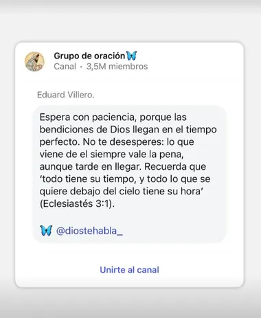 El mensaje de Cristopher Núñez (Instagram).