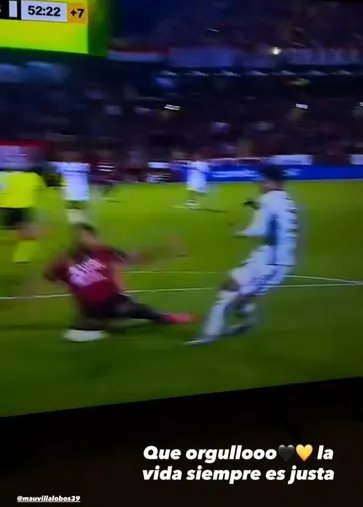 Gloriana Villalobos festejó como nadie el gol de su hermano. (