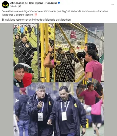 Aficionados de Real España se lo dieron a conocer a Jeaustin Campos.