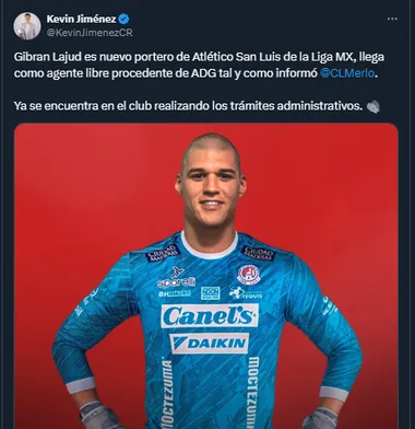 Kevin Jiménez en su cuenta oficial de X