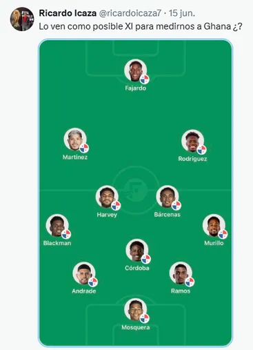 Icaza arriesgó este 11 para el debut de Panamá.