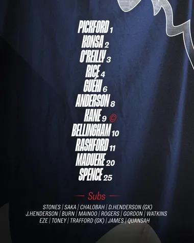Inglaterra salta con este equipo titular ante el Congo.