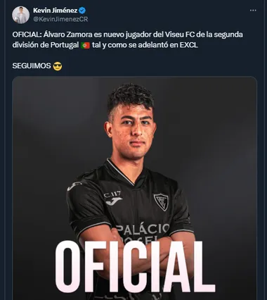 Kevin Jiménez en su cuenta oficial de X.