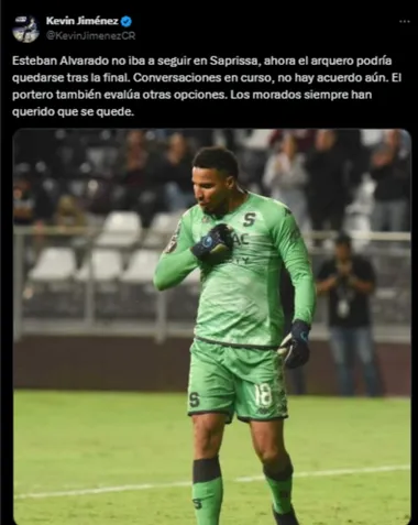 La información de Kevin Jiménez sobre el futuro de Esteban Alvarado. (