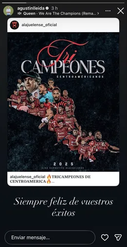 La publicación de Agustín Lleida en su Instagram. (