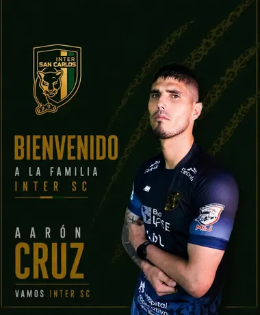Aarón Cruz se una a las filas de Inter San Carlos (Instagram).