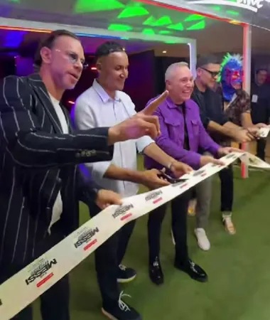 Keylor Navas participó de la inauguración de "The Messi Experience" (Jesús Flores Beltrán).