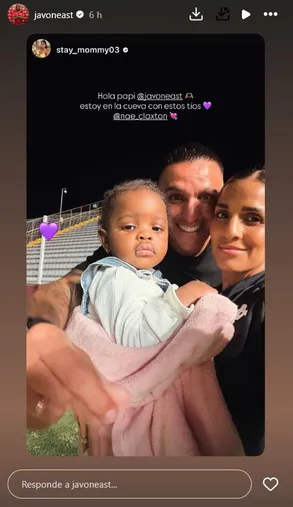 La hija de Javon East con la familia de Guzmán 